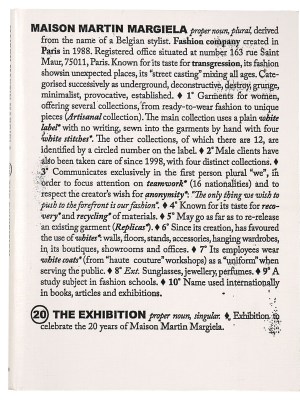 Maison Martin Margiela: 20 Years The Exhibition