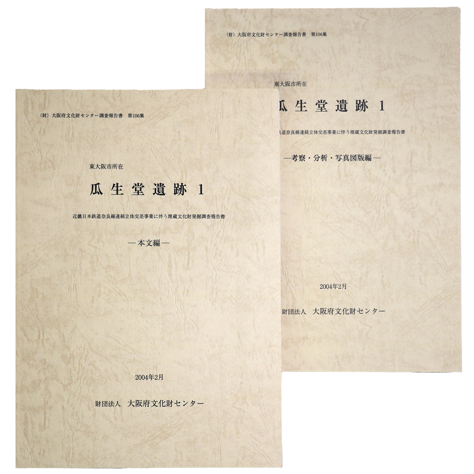 瓜生堂遺跡1 近畿日本鉄道奈良線連続立体交差事業に伴う埋蔵文化財発掘調査報告書