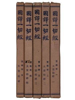 國譯一切經　印度撰述部　宝積部　1〜5巻　5冊一括