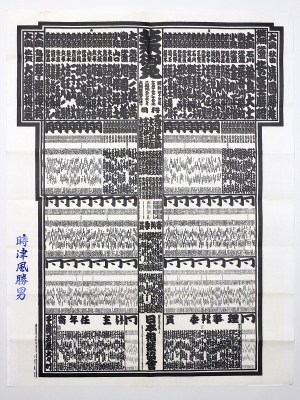 大相撲番付表　昭和47年11月　九州場所