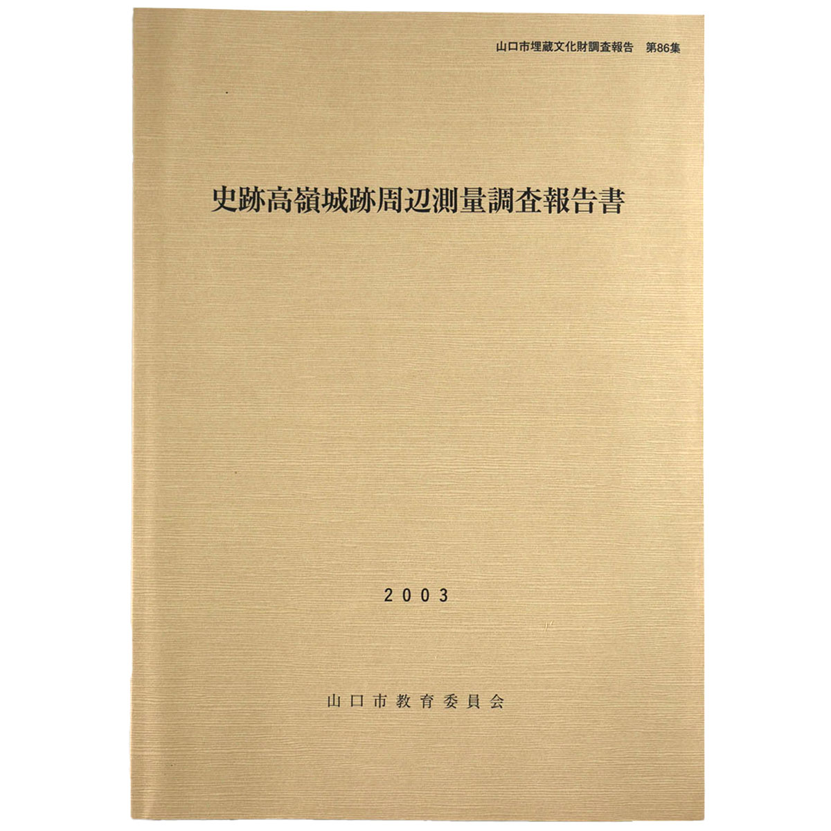 史跡高嶺城跡周辺測量調査報告書