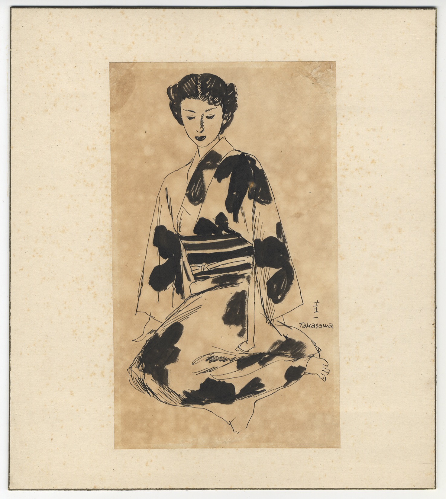 高沢圭一　挿絵　女性図